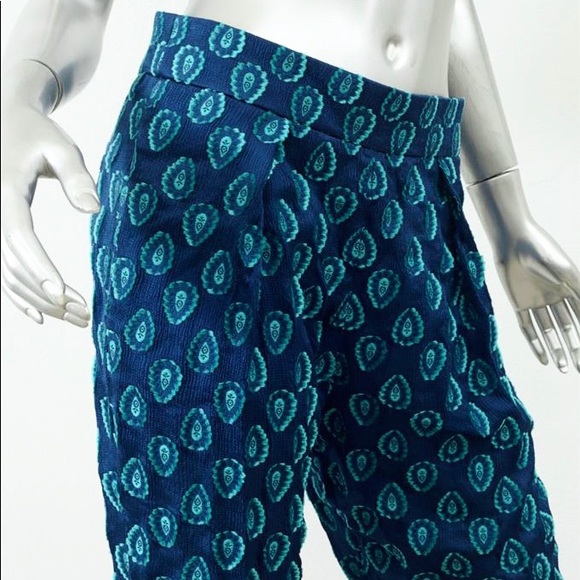 CHLOE Silk Embroidered Jacquard Pants - Picture 11 of 13